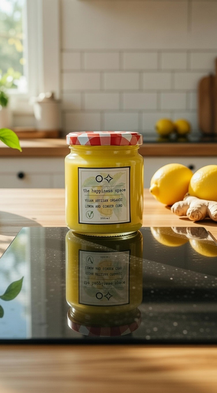 Vegan Organic Artisanal Lemon Curd with Ginger