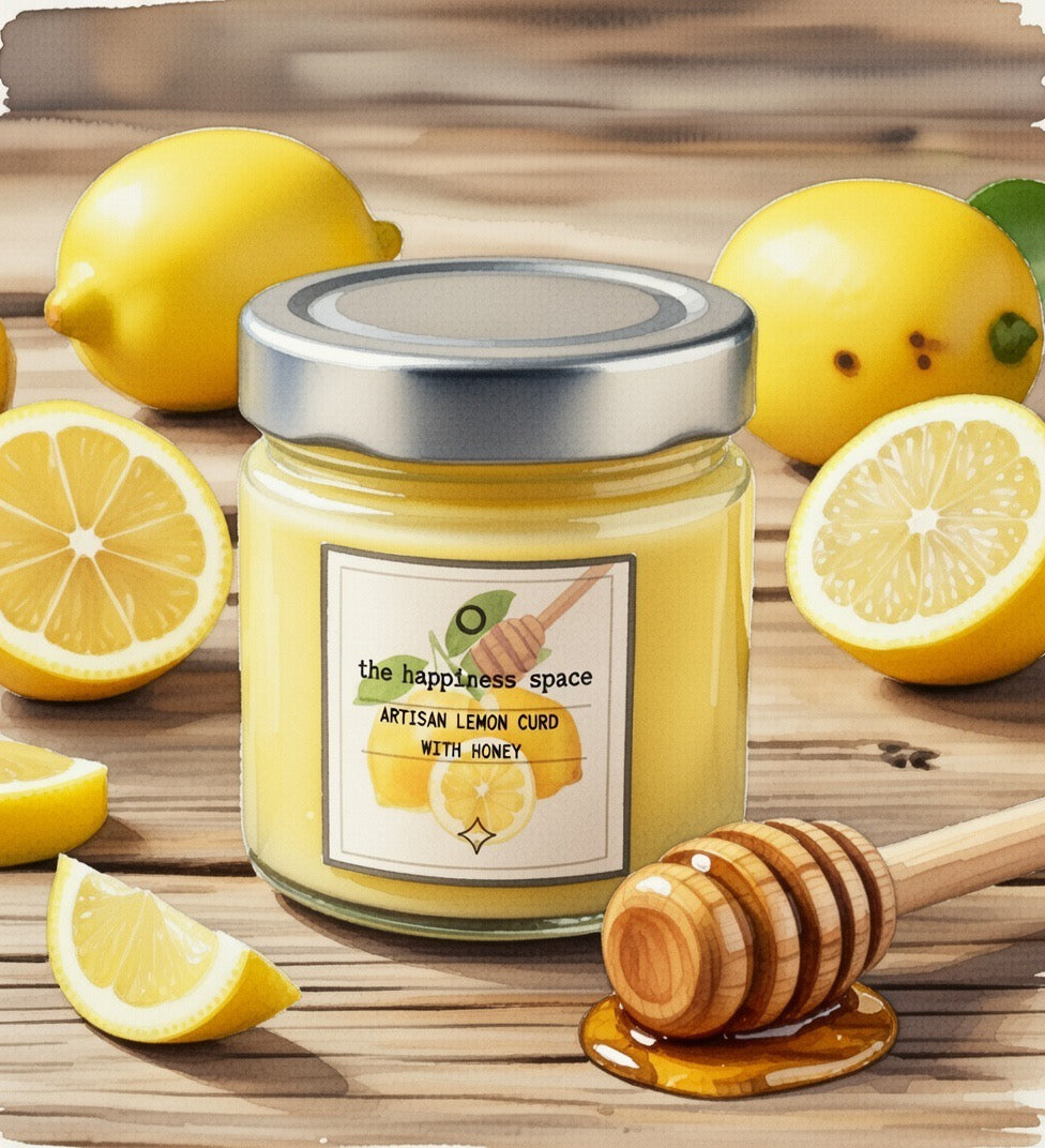 Organic Artisanal Lemon Curd with Raw Thyme & Rosemary Honey